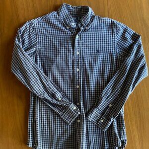 Polo Ralph Lauren Navy Plaid Flannel Button Down